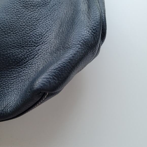 Dooney & Bourke Pebble Grain Logo Lock Sac in Navy - Picture 5 of 16